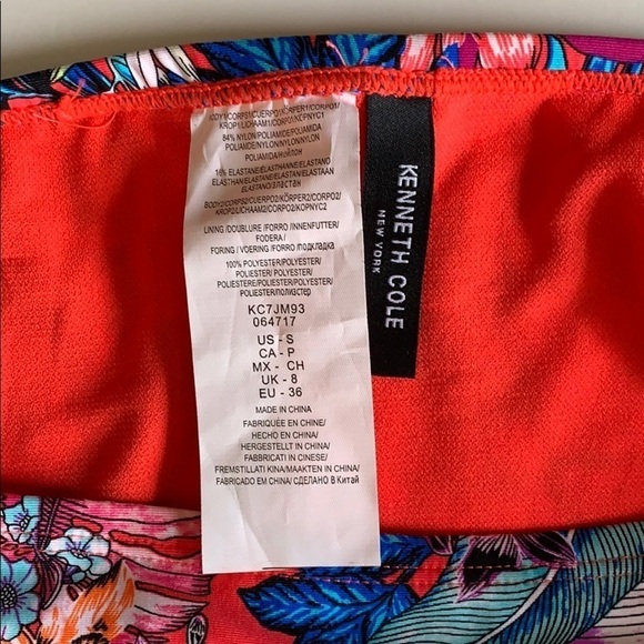 Kenneth Cole Swim Bikini, Multi floral,Size S - Picture 7 of 10